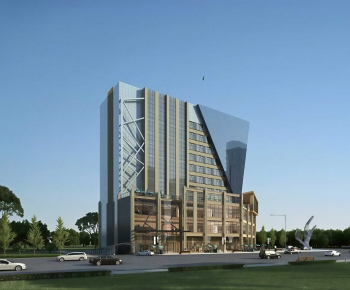 Modern Appearance Of Commercial Building-ID:667326934