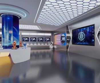 Modern Exhibition Hall-ID:518290043