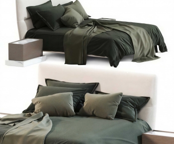 Modern Double Bed-ID:964324953