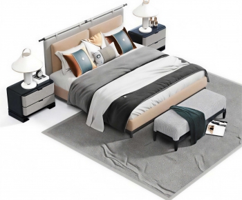 New Chinese Style Double Bed-ID:300869971