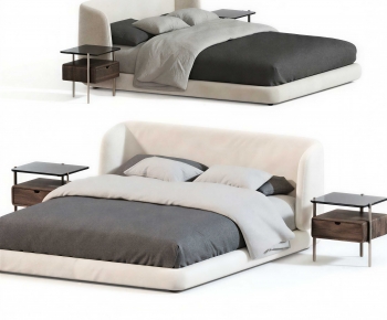 Modern Double Bed-ID:652684937