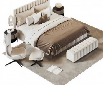 Modern Double Bed-ID:346890938