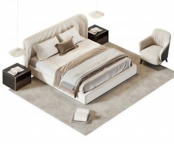 Modern Double Bed-ID:781626942