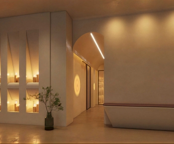 Wabi-sabi Style Office Reception Desk-ID:781433118