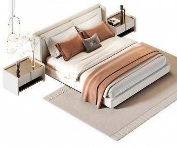 Modern Double Bed-ID:782800919