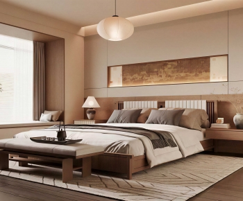 New Chinese Style Bedroom-ID:219703913