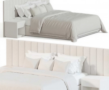 Modern Double Bed-ID:385077006