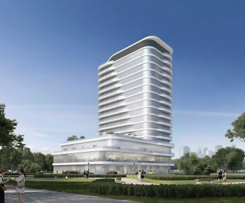 Modern Appearance Of Commercial Building-ID:666012054