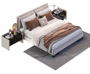 Modern Double Bed-ID:302858113
