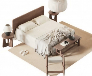 Modern Double Bed-ID:609658009