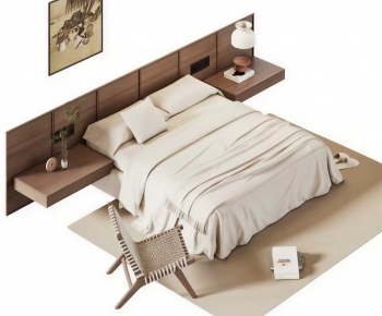 Modern Double Bed-ID:203489074