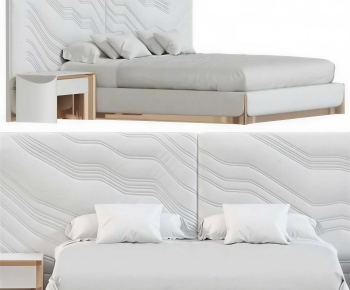 Modern Double Bed-ID:483540066