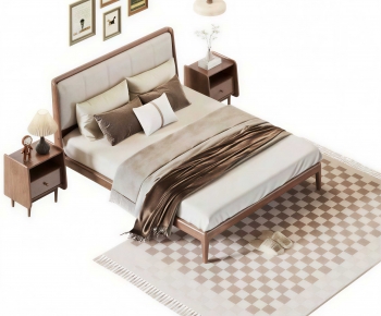 Modern Double Bed-ID:103955033