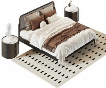 Modern Double Bed-ID:425884966