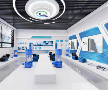 Modern Exhibition Hall-ID:694340945