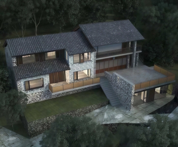 New Chinese Style Detached Villa-ID:381258962