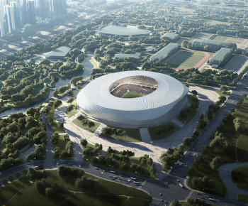 Modern Architectural Bird's-eye View Planning-ID:214674954