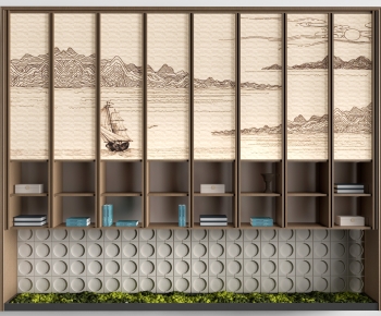 New Chinese Style Antique Rack-ID:682126051