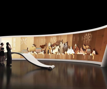 New Chinese Style Exhibition Hall-ID:502491959