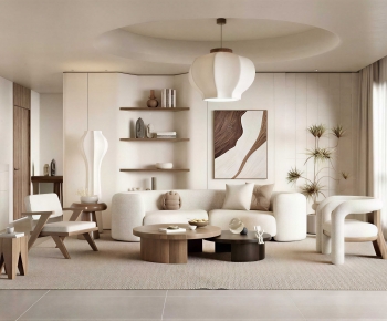 Wabi-sabi Style A Living Room-ID:775202042