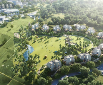 Modern Architectural Bird's-eye View Planning-ID:100169286