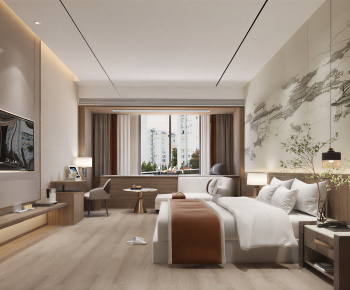 New Chinese Style Bedroom-ID:278825047