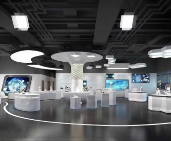 Modern Exhibition Hall-ID:434305916