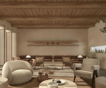 Wabi-sabi Style A Living Room-ID:586483961