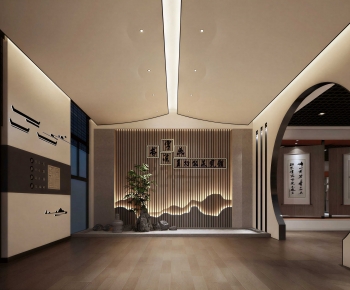 New Chinese Style Exhibition Hall-ID:444578899