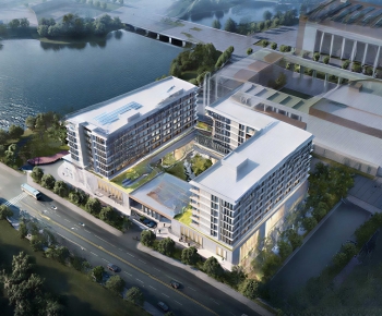 Modern Architectural Bird's-eye View Planning-ID:239412072