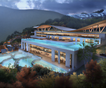 Modern Architectural Bird's-eye View Planning-ID:324404009