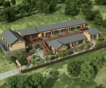 New Chinese Style Appearance Of Commercial Building-ID:700022949