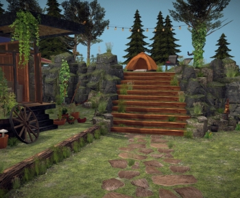 Modern Courtyard/landscape-ID:624201063