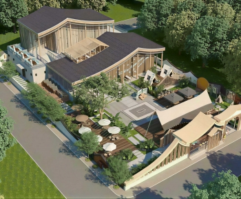 Modern Architectural Bird's-eye View Planning-ID:966135985