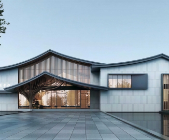 New Chinese Style Architecture Of Artistic Style-ID:265383962