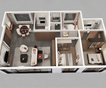 Modern A Bird's-eye View Of Home Decoration-ID:486496937