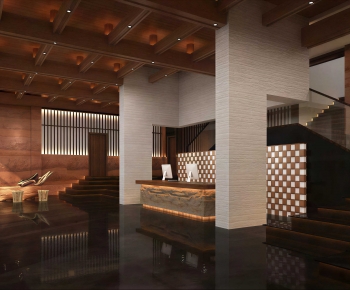 New Chinese Style Lobby Hall-ID:154624946