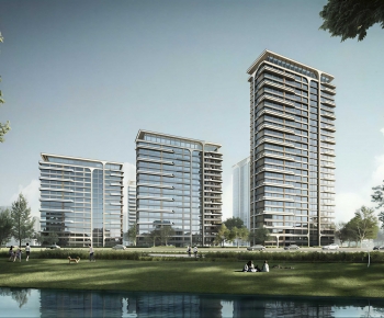 Modern Residential Building-ID:592250114