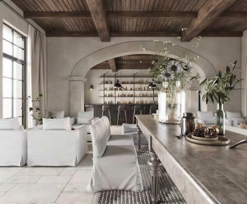 Mediterranean Style A Living Room-ID:735841994