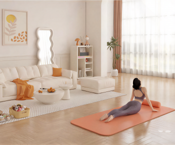 Modern A Living Room-ID:829535019