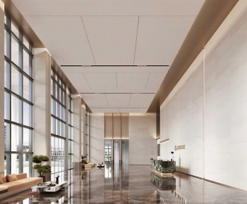 Modern Office Reception Desk-ID:890163901