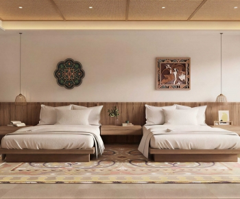 Wabi-sabi Style Guest Room-ID:962855107