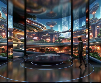 Modern Exhibition Hall-ID:378479966