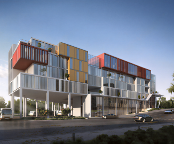 Modern Appearance Of Commercial Building-ID:793385034