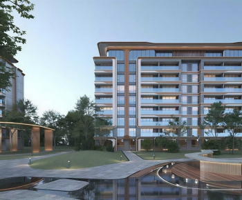 Modern Residential Building-ID:136567128