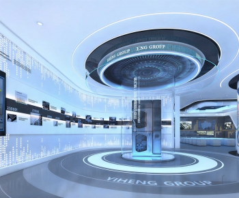 Modern Exhibition Hall-ID:828854084