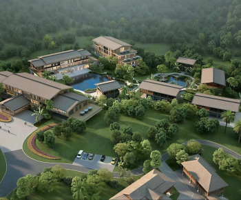 Modern Architectural Bird's-eye View Planning-ID:780838976