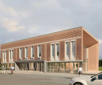 Modern Appearance Of Commercial Building-ID:547969107