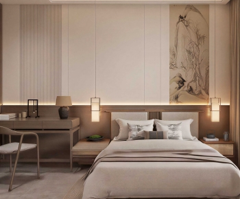 New Chinese Style Bedroom-ID:260689972