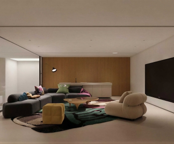 Modern A Living Room-ID:864950909